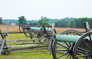 Cannons at the Gettysburg Battlefield