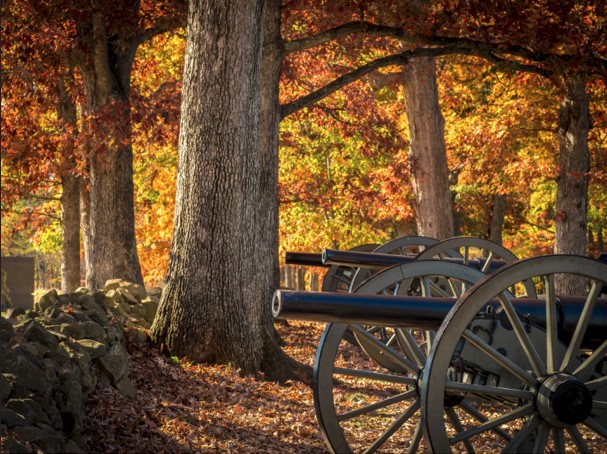 autumn in gettysburg - cannon
